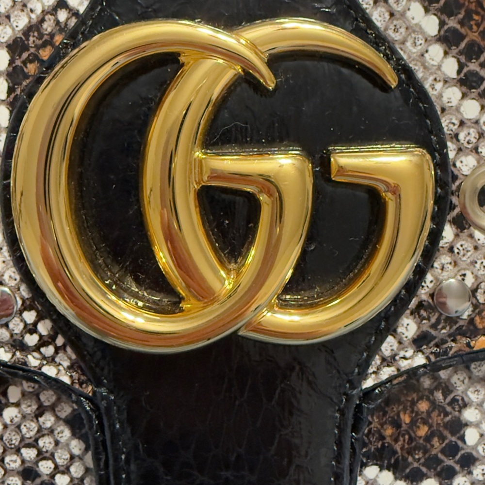 BNWT Authentic Gucci Arli Python Medium Shoulder … - image 5